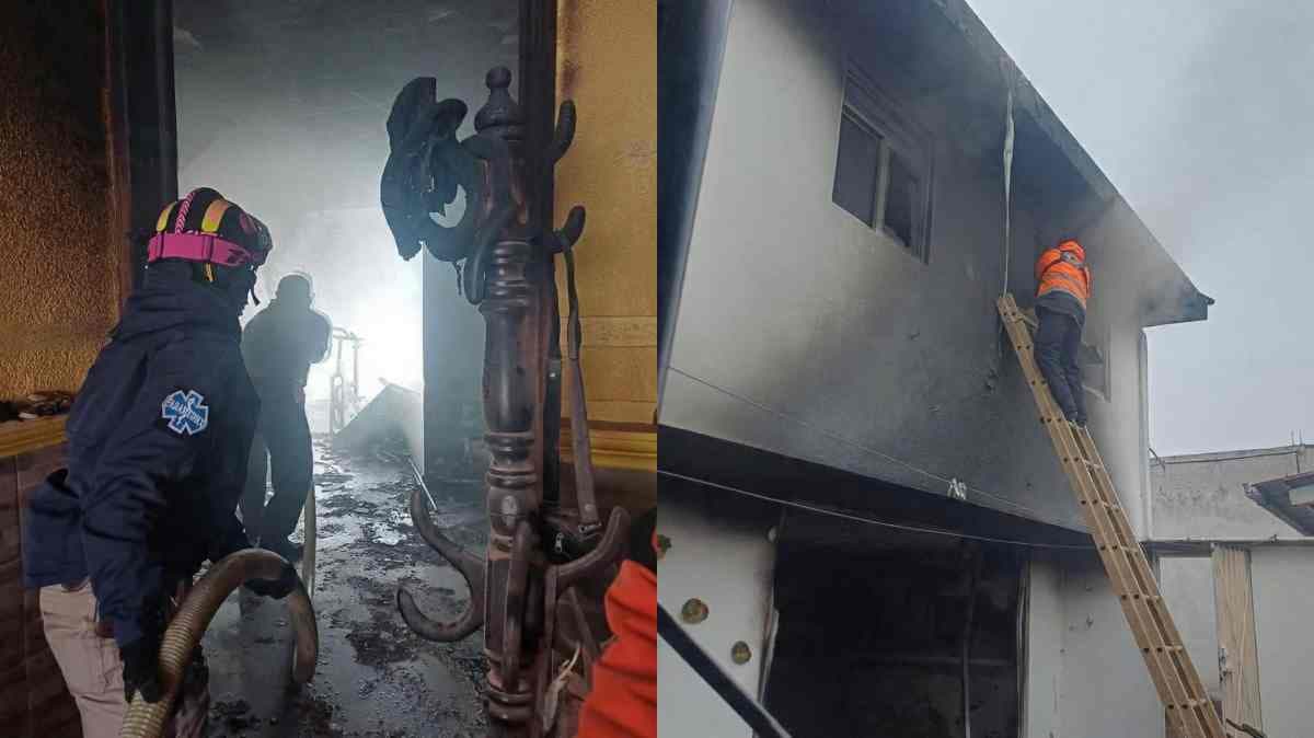 Incendio en vivienda de Teziutlán deja un hombre herido y daños considerables