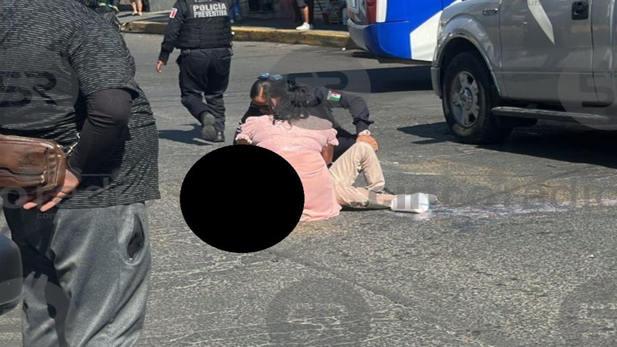 Percance vial en la 11 Poniente deja dos niños lesionados en Puebla capital