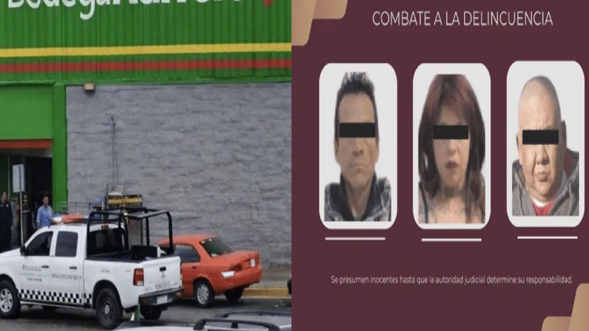 Caen tres por robo millonario a Bodega Aurrerá: entraron por el techo y vaciaron la caja fuerte