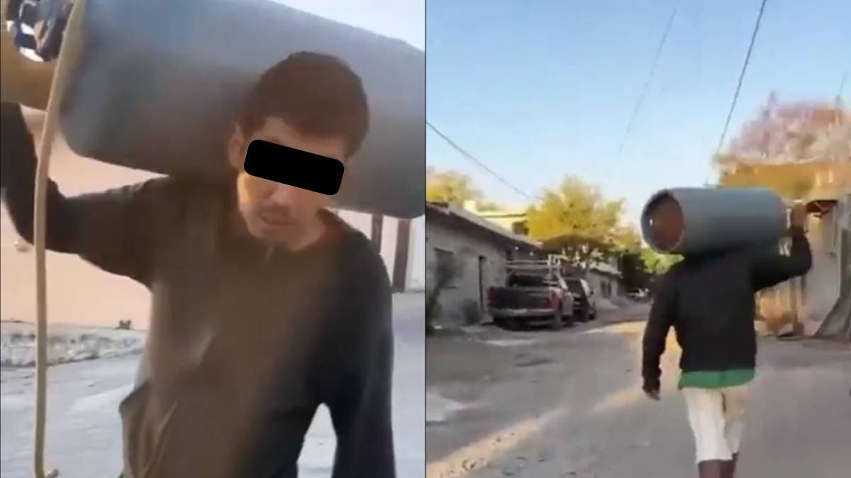 Mujer enfrenta a presunto ladrón y recupera su tanque de gas en Chietla