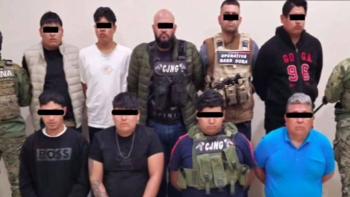 Golpe a célula criminal en Tecamachalco: detienen a nueve presuntos integrantes ligados al CJNG