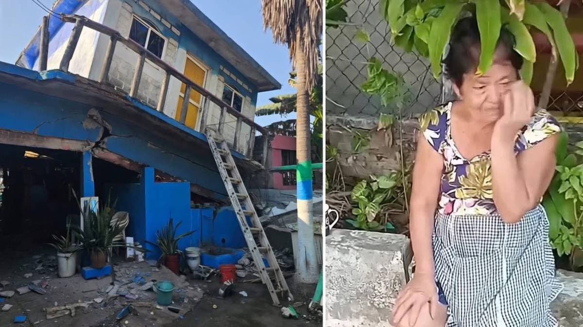 Restaurante de Doña Goya colapsa tras sismo de 6.5 en Guerrero; adulta mayor se queda sin patrimonio