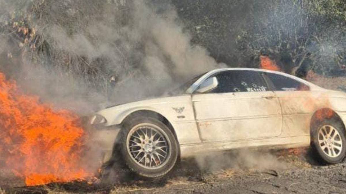 San Andrés Calpan: hombre asesinado y calcinado dentro de su BMW