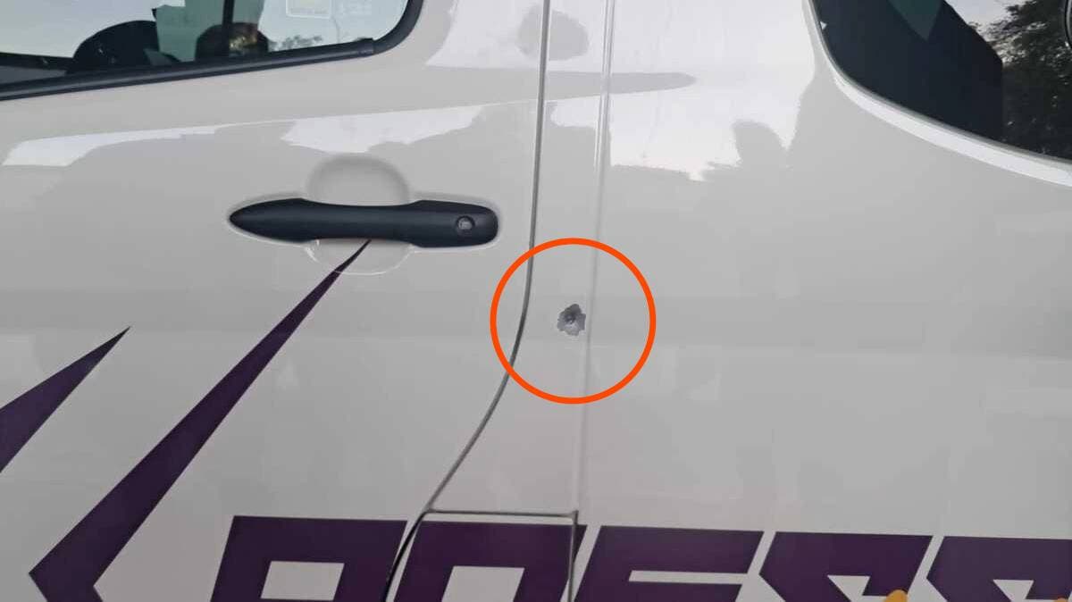 Van de Oro baleada en Atlixcáyotl; conductor reporta el hecho en terminal