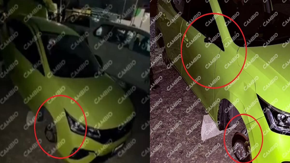 Indignación por auto desvalijado frente a una patrulla en baños de vapor de Villa Olímpica, Puebla