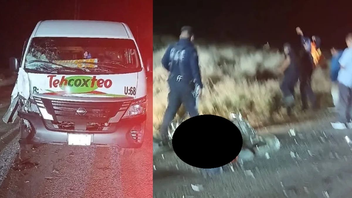 Choque mortal en la Tehuacán–Teotitlán: muere motociclista tras impactar contra colectiva en Coxcatlán