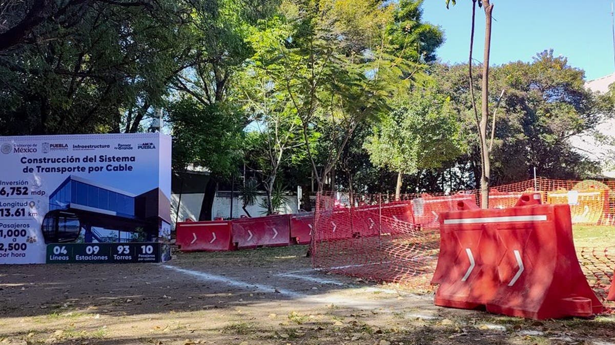 Cablebús de Puebla avanza: anuncian cierres parciales en el Parque Ecológico por obras