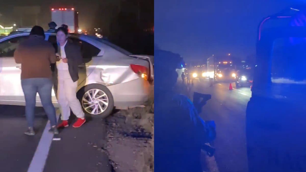 Choque en la autopista México-Puebla deja dos mujeres lesionadas; tránsito afectado rumbo al aeropuerto