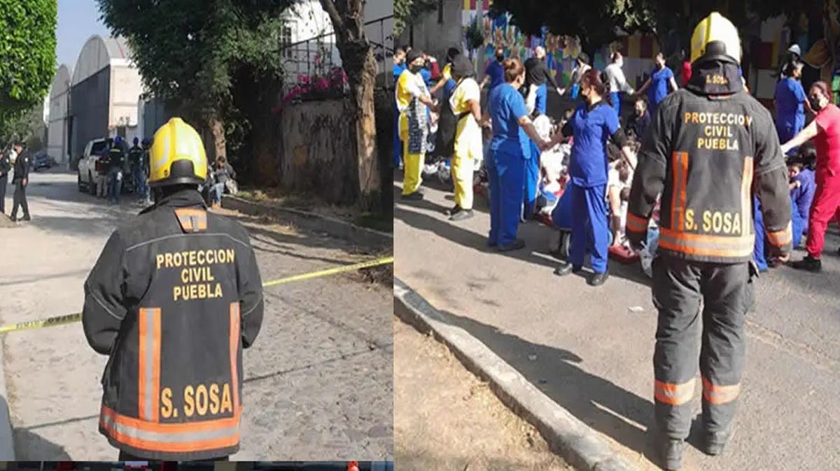 Evacúan guardería en Puebla por fuga de gas: más de 100 niños fueron puestos a salvo