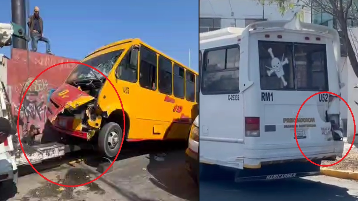 Choque entre rutas en Puebla deja varios lesionados: unidad de Ruta 10 pierde el control y termina sobre la banqueta