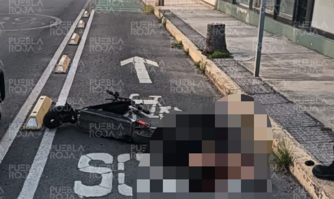 Muere joven tras salir proyectado de scooter eléctrico en Huexotitla, Puebla