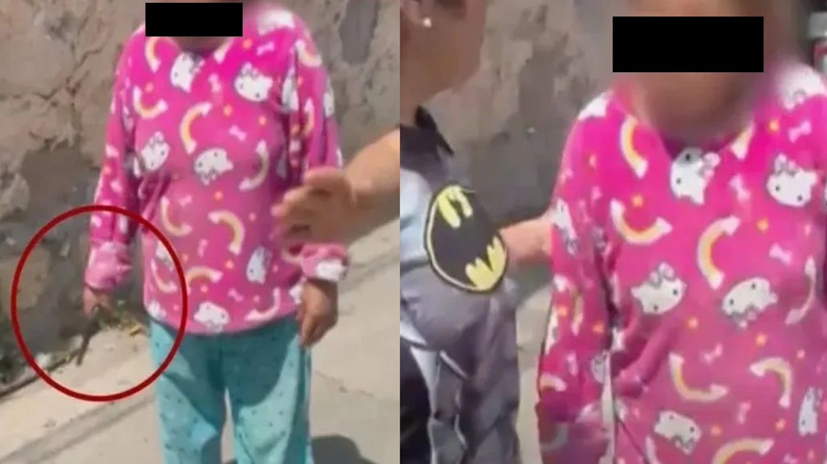 VIDEO: detienen a abuelita de 63 años tras disparar en riña vecinal; un hombre resultó herido