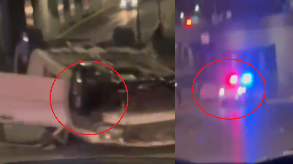 Volcadura en el Bulevar 5 de Mayo deja al menos un herido en Puebla