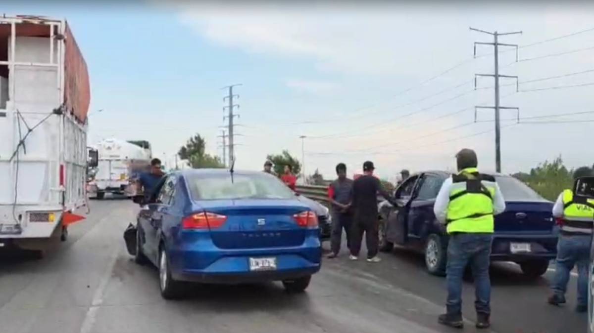 Carambola en Periférico Ecológico de Puebla desata tensión vial rumbo a Cholula