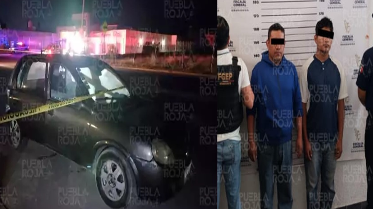 Detienen a padre e hijo por asesinato y abandono de cadáver en un Chevy en Puebla