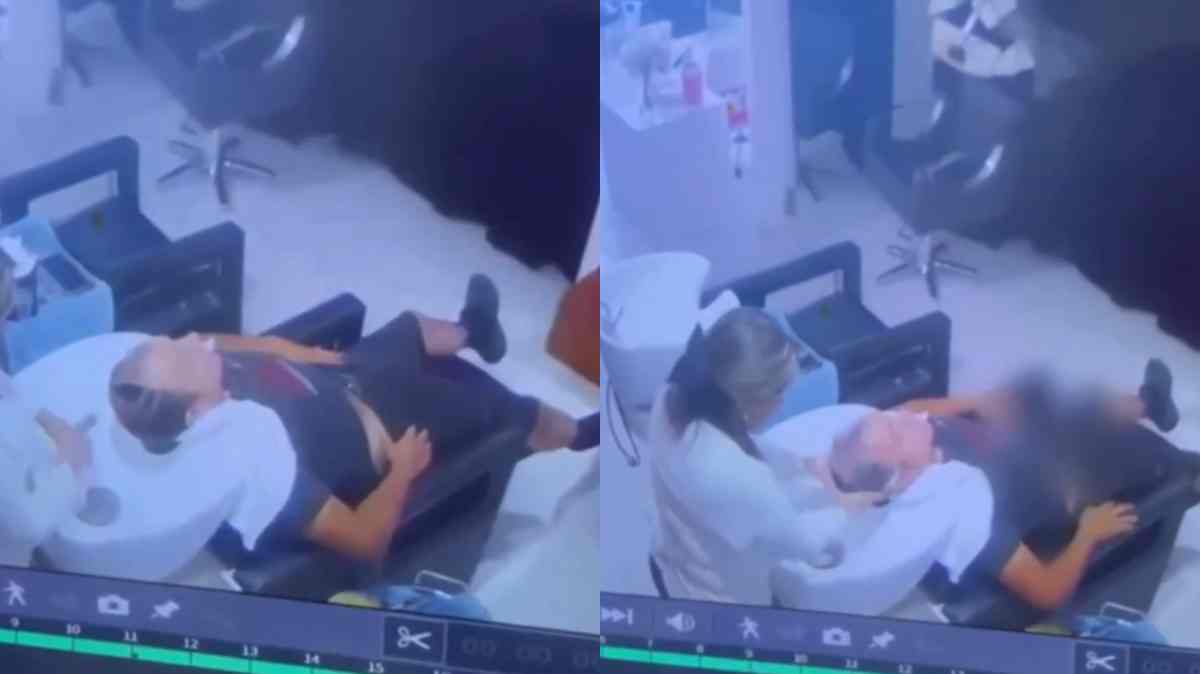 Exhiben a cliente por conducta indebida en estética de Plaza San José; fue expulsado del lugar