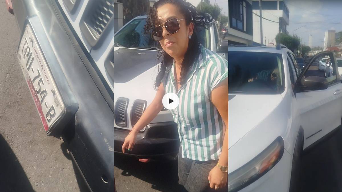Choque en Puebla termina en fuga: conductora se niega a pagar daños y camioneta acumula 41 multas