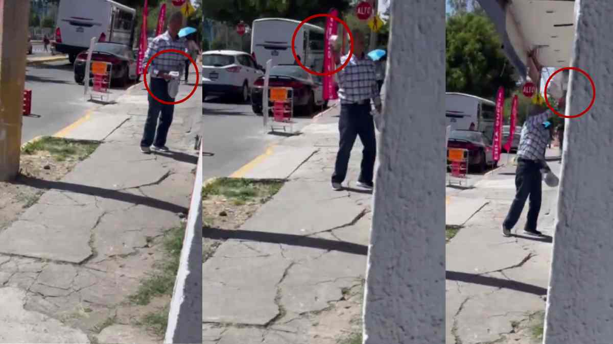 VIDEO: Exhiben a familiar de Miscelánea Géminis arrojando basura a vecino; “lo hacen diario”