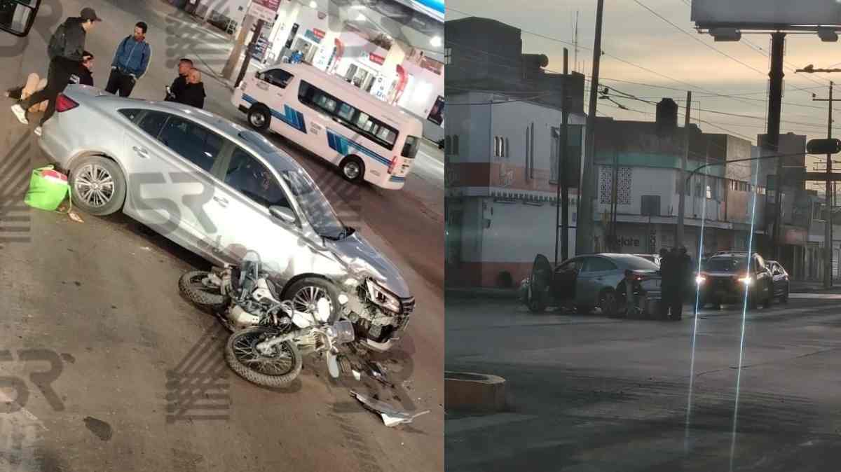 Motociclista resulta gravemente herido tras accidente en Diagonal Defensores y 11 Norte; el choque complica la circulación