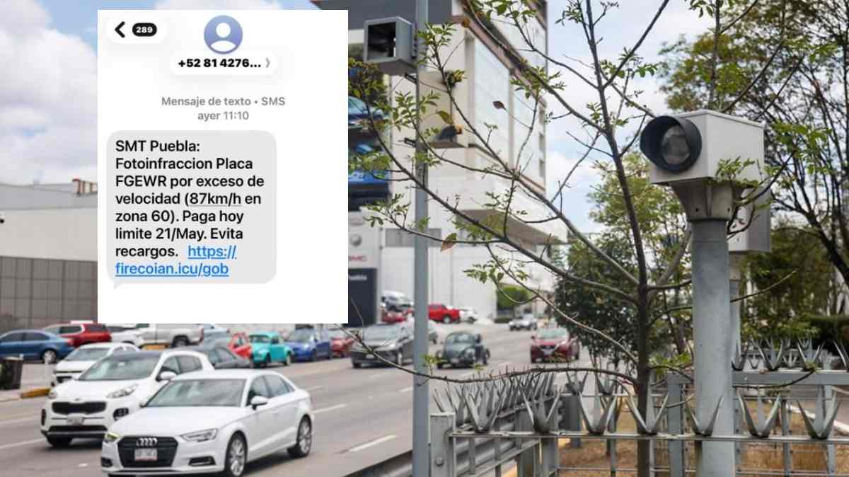 Alertan por mensajes falsos de multas en Puebla: usan supuestas fotoinfracciones para robar datos