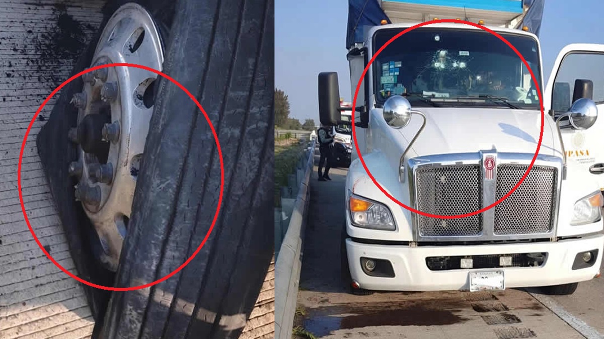 Autopista del terror: trailero sobrevive a ataque armado en la Puebla-Orizaba; usuarios estallan contra la Guardia Nacional