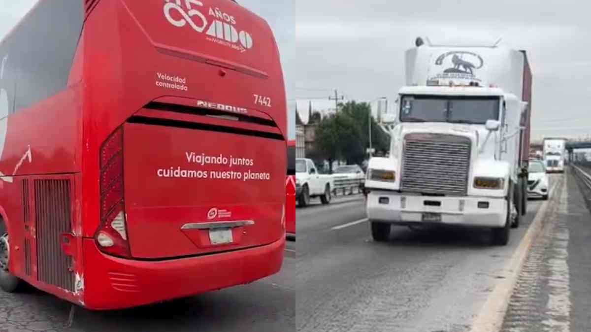 Autobús de pasajeros choca contra tractocamión en la Puebla-Orizaba; maniobra imprudente habría provocado el accidente