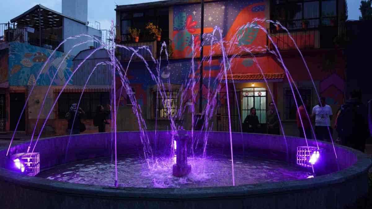 Fuente de Xanenetla vuelve a iluminarse tras traba