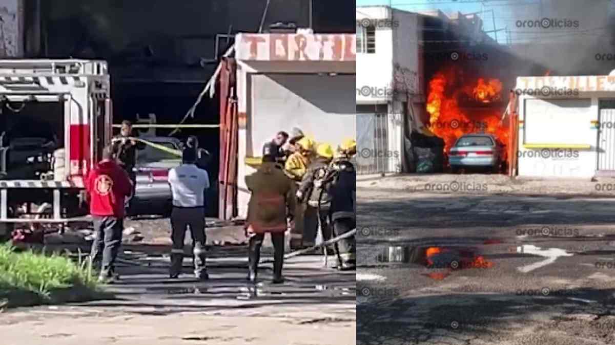 Controlan fuerte incendio en Bosques de Amalucan; hijo teme que su padre estuviera dentro del inmueble