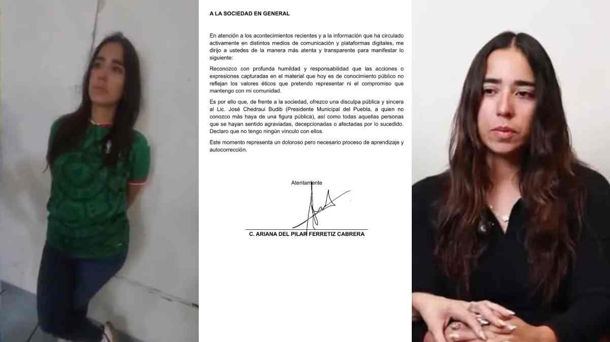 Mujer detenida en presunto estado de ebriedad en Cholula publica carta y niega vínculos con Pepe Chedraui