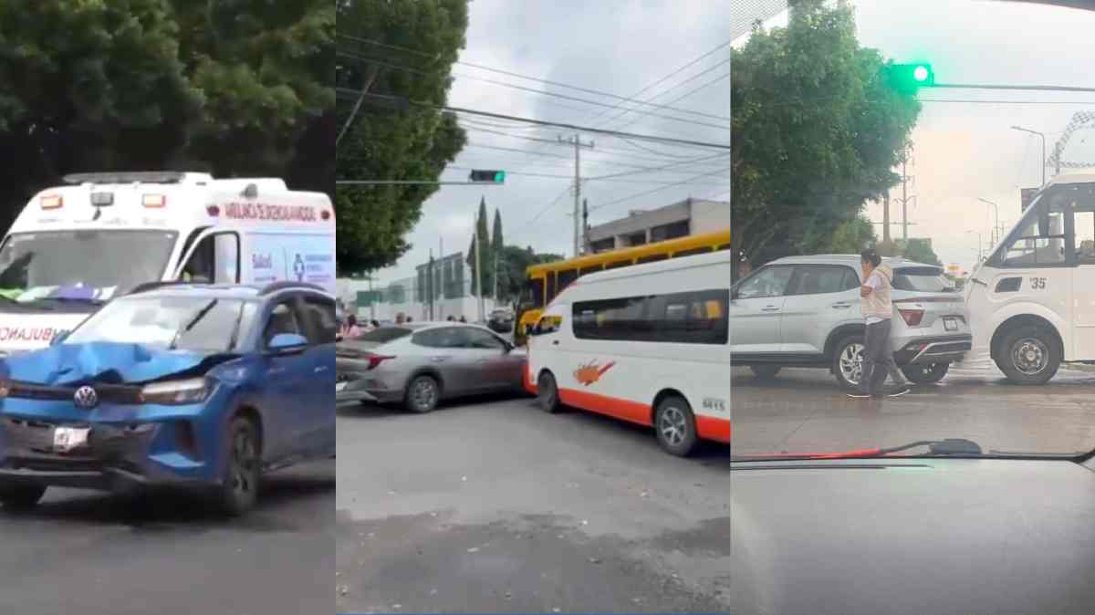 Mañana de choques en Puebla: al menos cinco percances complican la circulación en distintos puntos de la ciudad