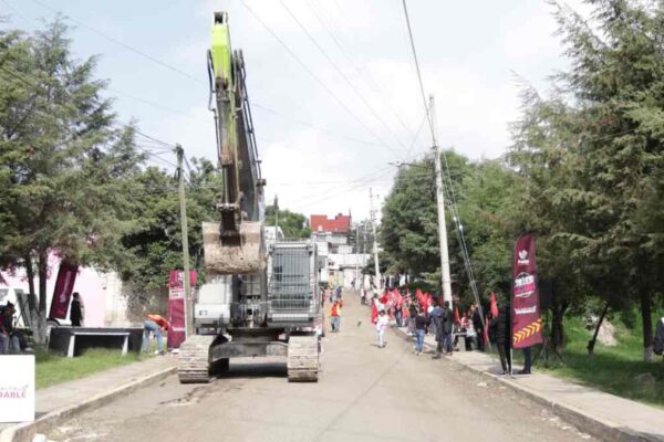 Inicia rehabilitación vial en Fraternidad Antorchista; obra beneficiará a más de 10 mil habitantes