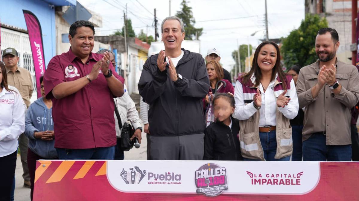 Más de 15 mil poblanos serán beneficiados: arrancan obras viales en dos juntas auxiliares de la capital