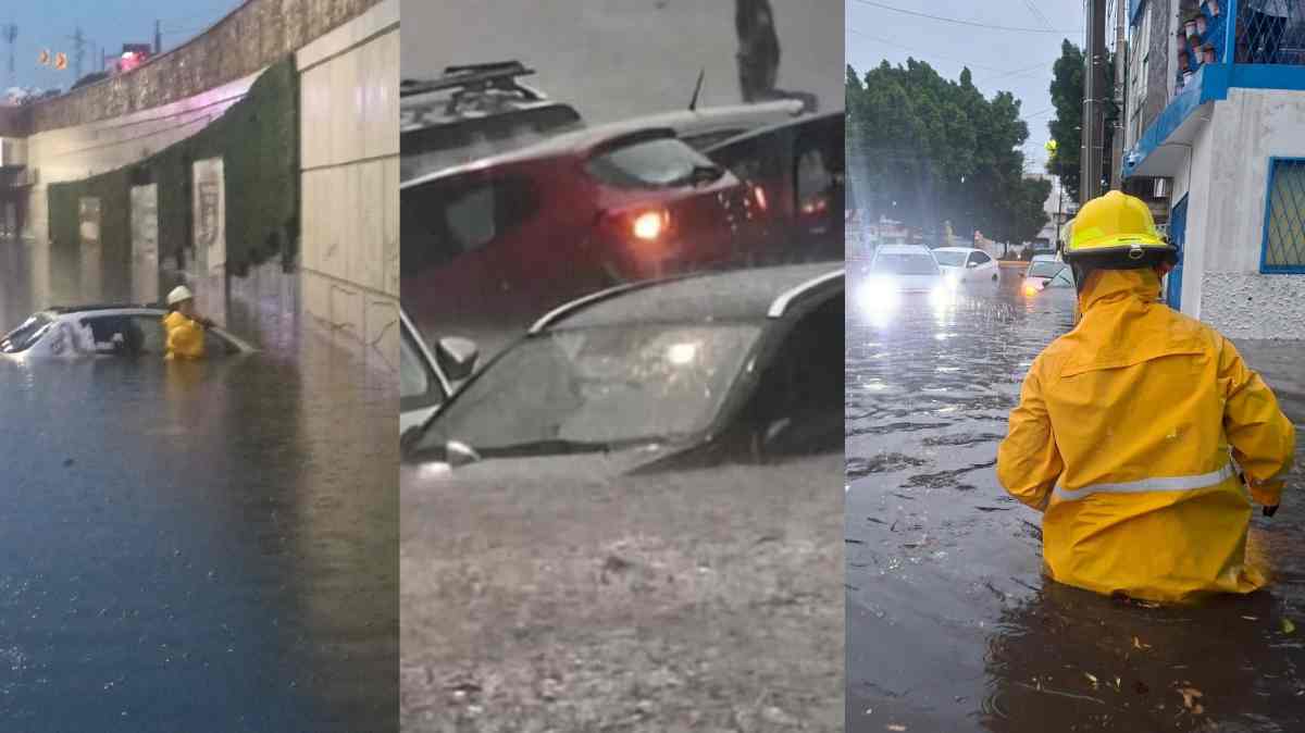 Lluvias colapsan Puebla: inundaciones dejan vehículos varados, suspenden servicio de RUTA y afectan trámites en la Fiscalía