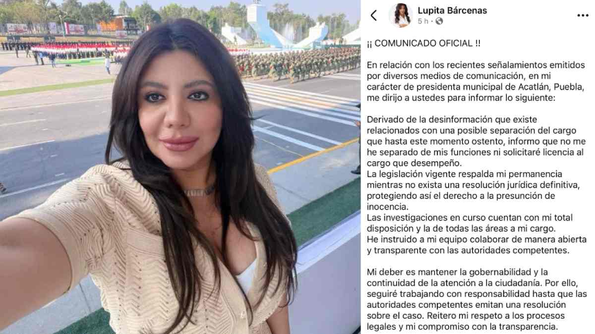 Guadalupe Bárcenas desafía versión de Gobernación y asegura que seguirá al frente de Acatlán