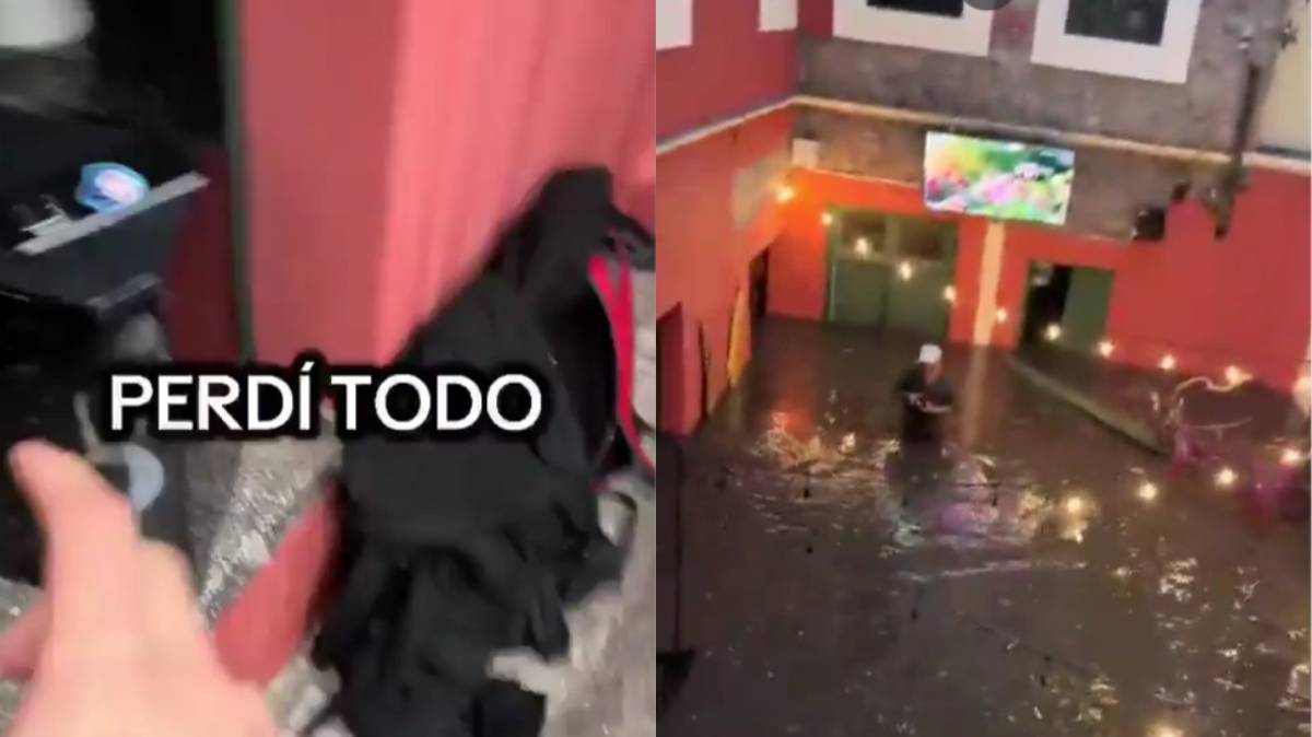 "Perdí todo": la tormenta dejó en ruinas un Game Center del Centro Histórico de Puebla y ahora buscan ayuda para volver a empezar