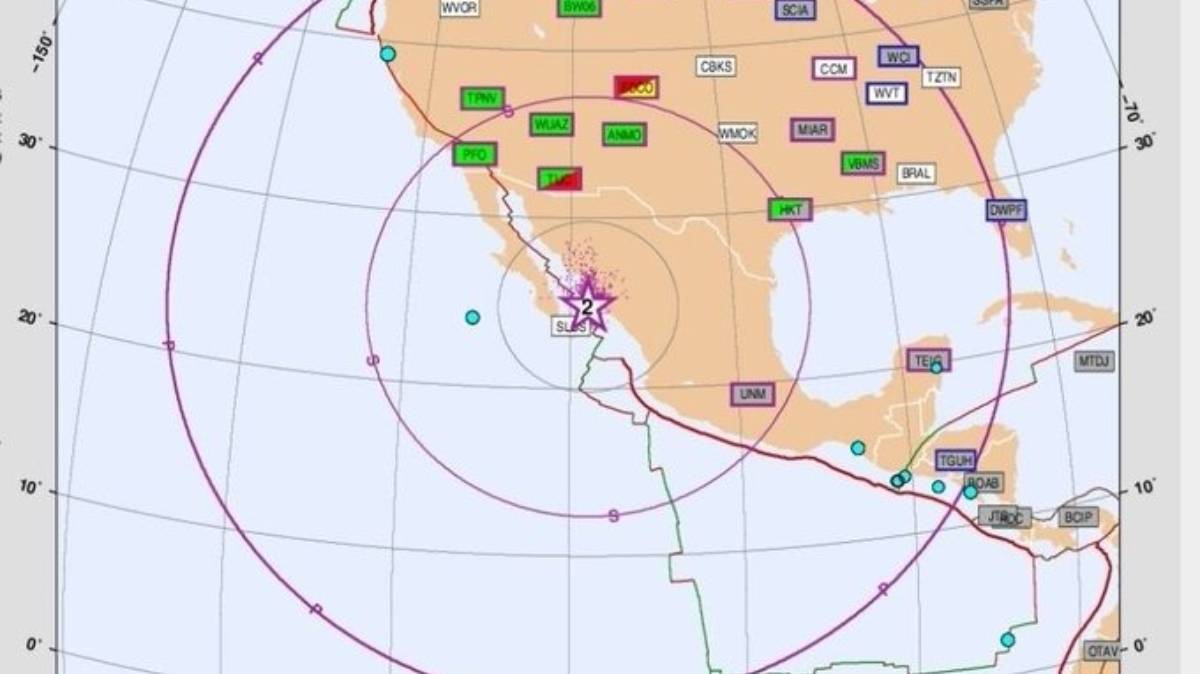 Sismo de magnitud 6.1 sacude el noroeste de México; el movimiento se percibe en Sinaloa y Baja California Sur