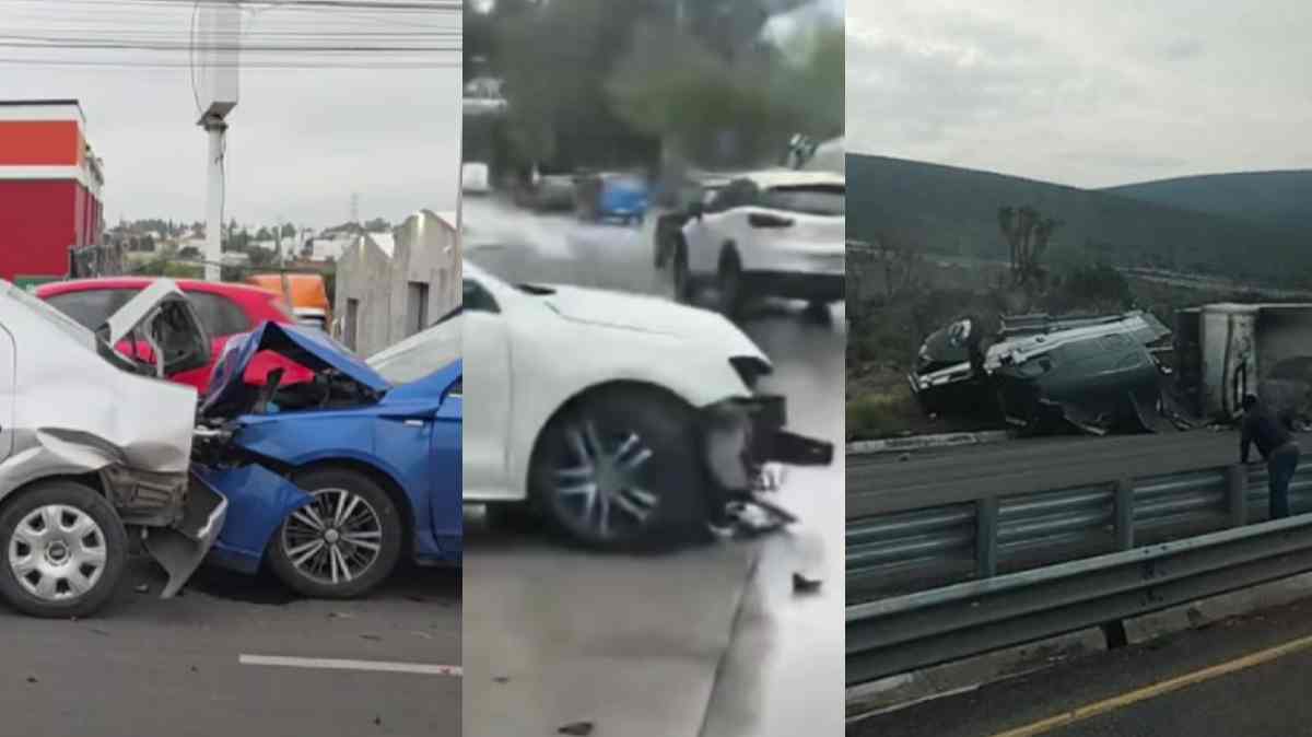 Mañana de accidentes en Puebla y la región: choque múltiple, volcadura de tráiler y otros percances movilizan a cuerpos de emergencia