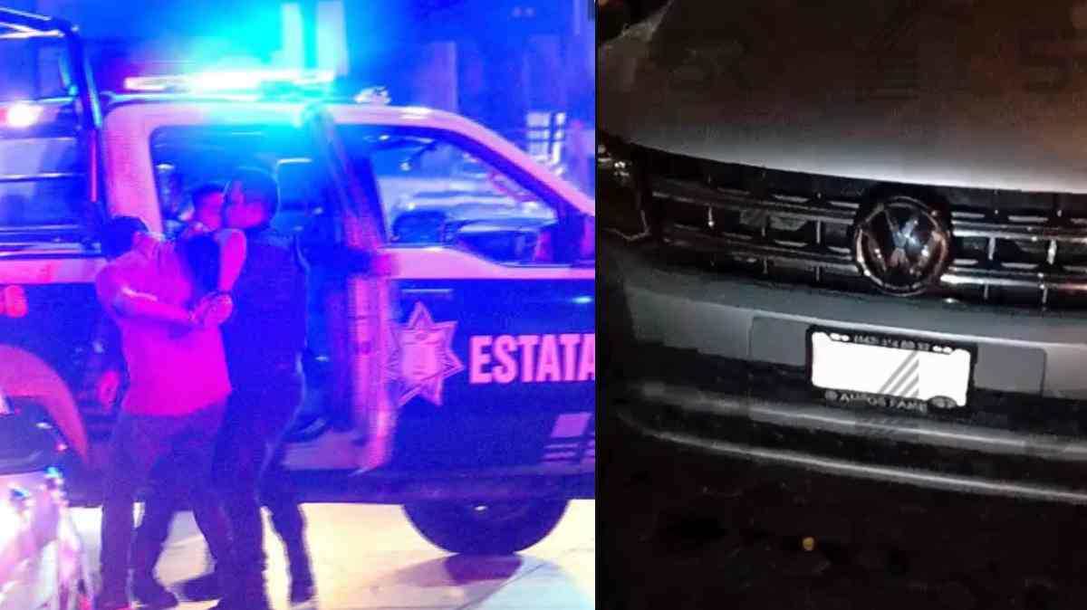 Persecución y balacera en el Centro de Puebla termina con tres detenidos; aseguran una camioneta
