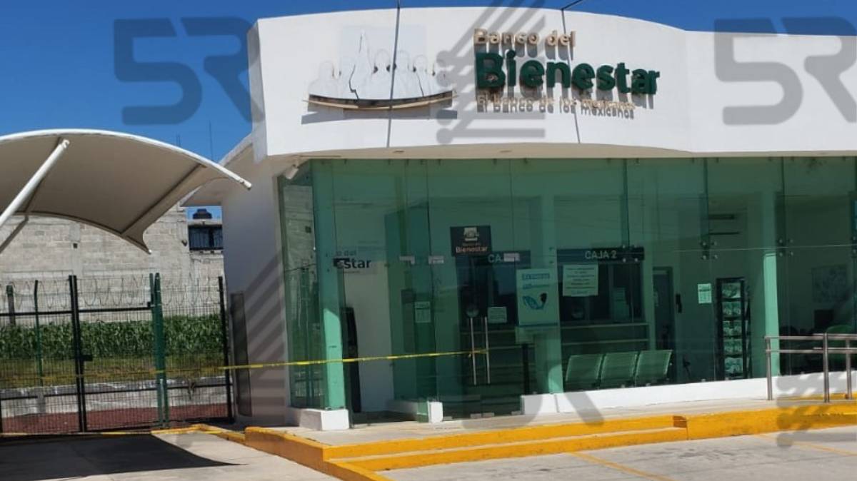 Roban Banco del Bienestar en San Salvador El Verde; un boquete habría sido la vía para llevarse el dinero