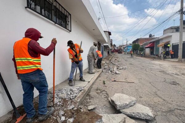 Rehabilitación vial en San Jerónimo Caleras avanza; más de 21 mil poblanos serán beneficiados con la obra