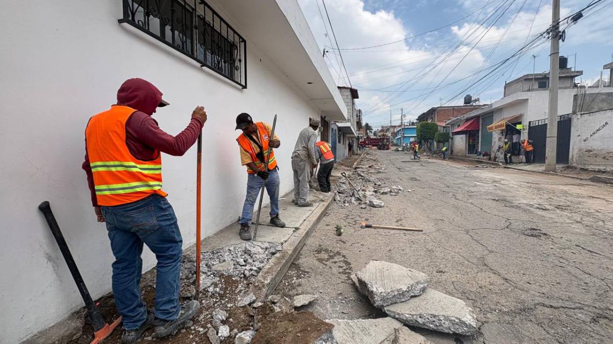 Rehabilitación vial en San Jerónimo Caleras avanza; más de 21 mil poblanos serán beneficiados con la obra
