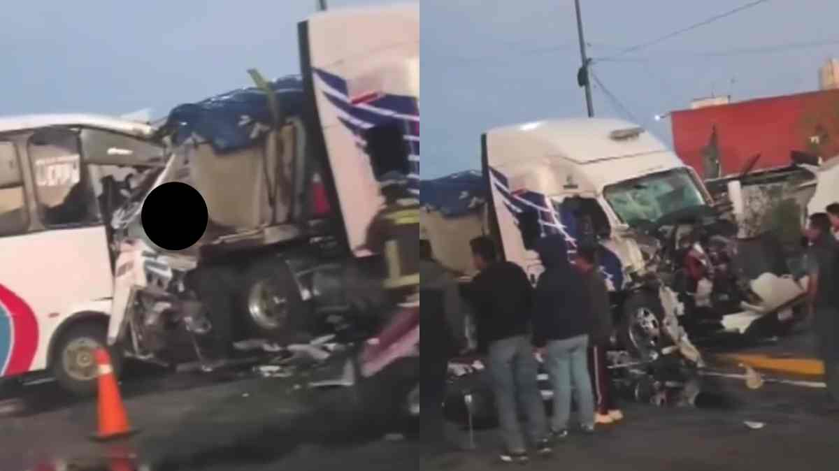 Choque entre autobús y tráiler provoca intensa movilización en la federal Puebla–Tehuacán; reportan un fallecido
