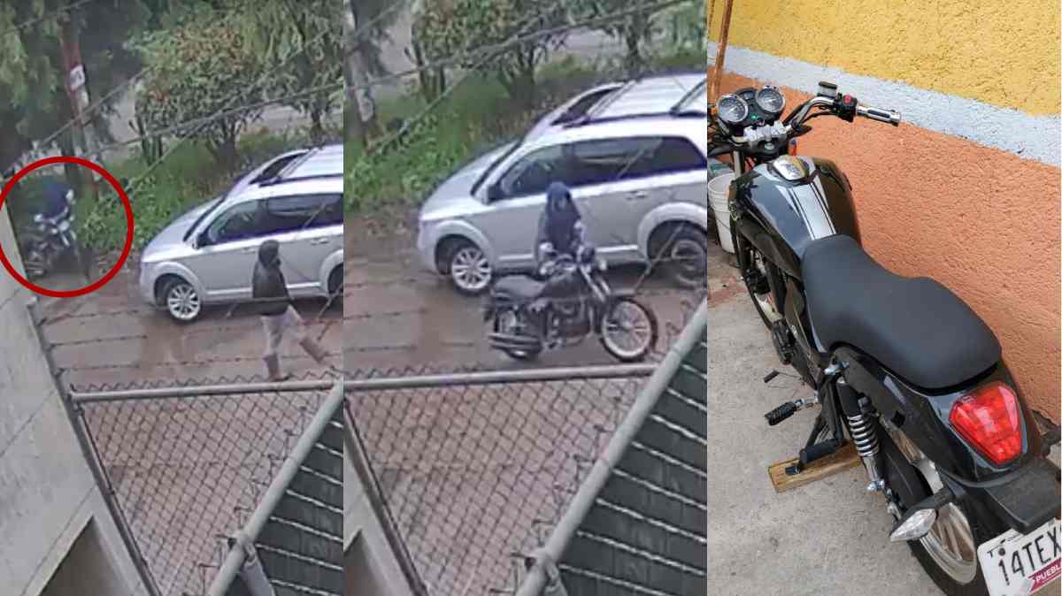 Captan robo de motocicleta en San Jerónimo Caleras; dueño pide ayuda para localizarla