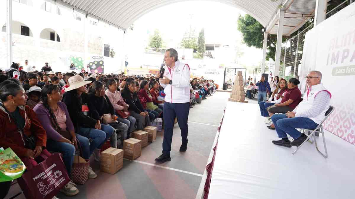 Entregan 3 mil despensas en San Andrés Azumiatla para fortalecer la alimentación de familias vulnerables