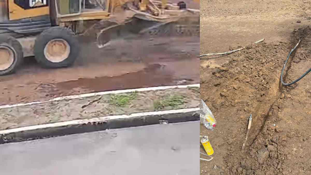 Vecinos denuncian fuga de agua y afectaciones al servicio por obras de repavimentación en Bosques de Amalucan