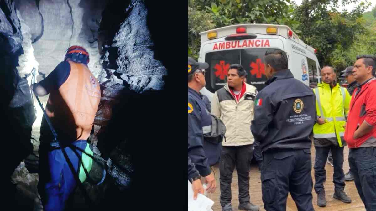 Reanudan búsqueda de tres integrantes de la familia atrapada en las grutas de Chichicazapan; participan más de 80 rescatistas