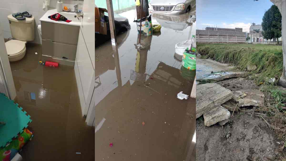 Vecinos de Jardines de Castillotla denuncian inundaciones recurrentes; aseguran que sus solicitudes de obras no han sido atendidas