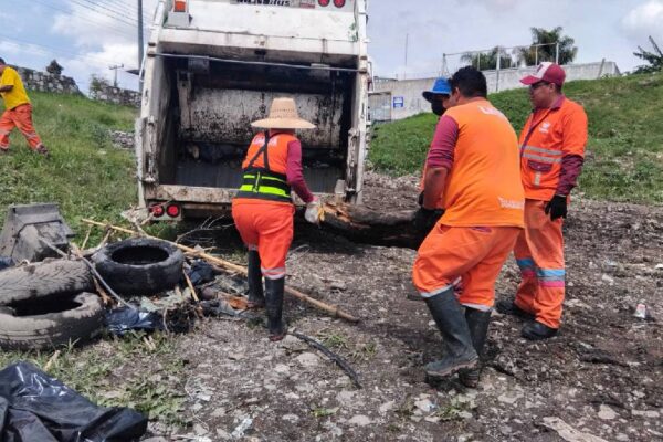 Ante pronóstico de lluvias, Gobierno de Puebla intensifica trabajos en el vaso regulador Puente Negro