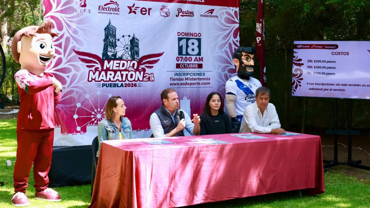 Puebla abre inscripciones para el Medio Maratón 21K 2026: fechas, costos, rutas y premios