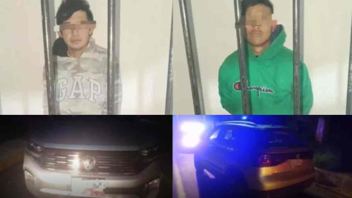 Capturan a dos poblanos con camioneta robada; el GPS frustró su escape en Tlaxcala